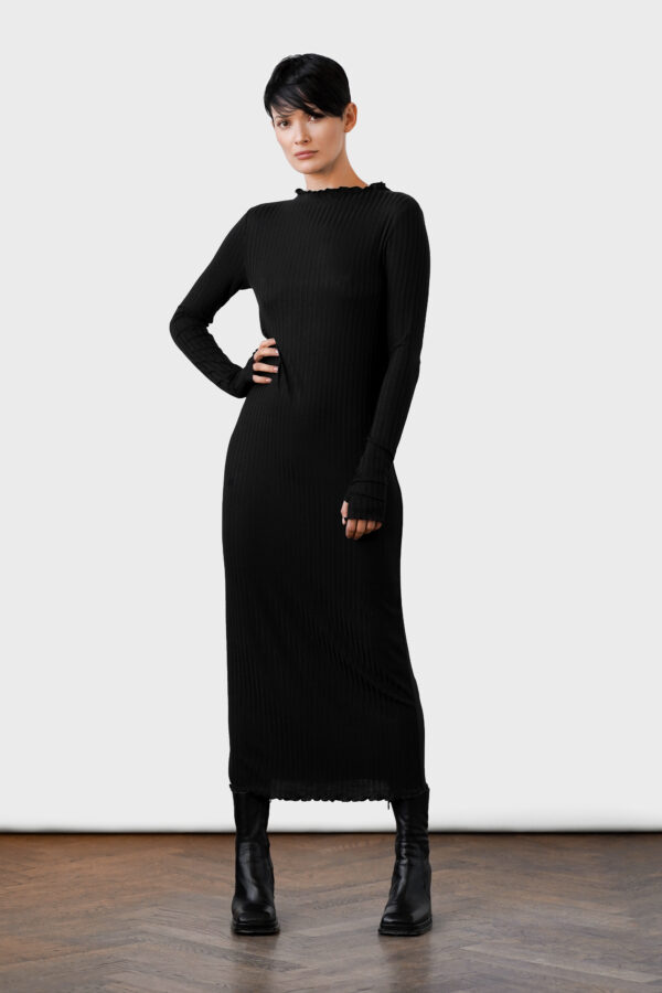 Kara dress Black tencel sustainable
