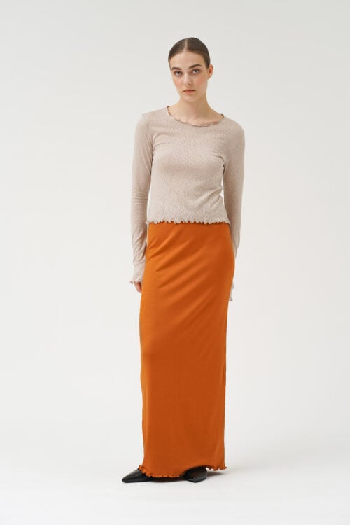 Mae Maxi Skirt - Almond