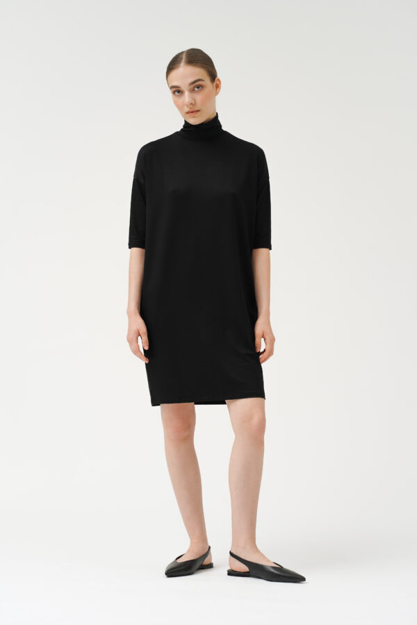 Tammy Dress Black Tencel Sustainable