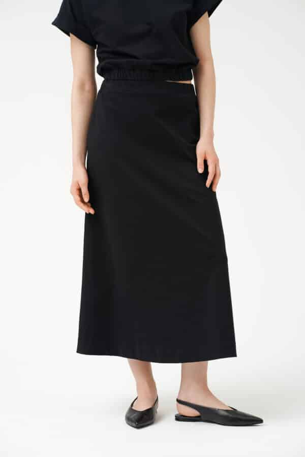 Laudia Skirt Black Organic Cotton Sustainable