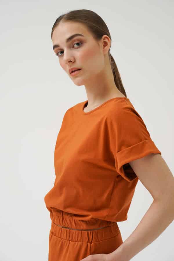 Lily Top - Almond organic cotton sustainable