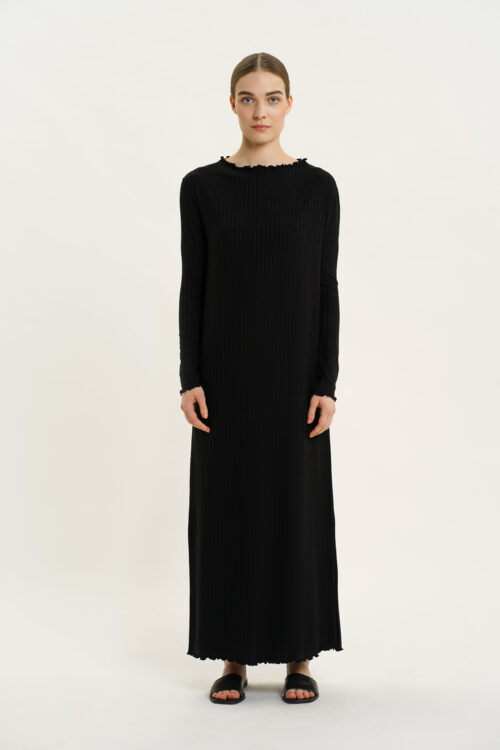 Copin Dress - Black sustainable tencel