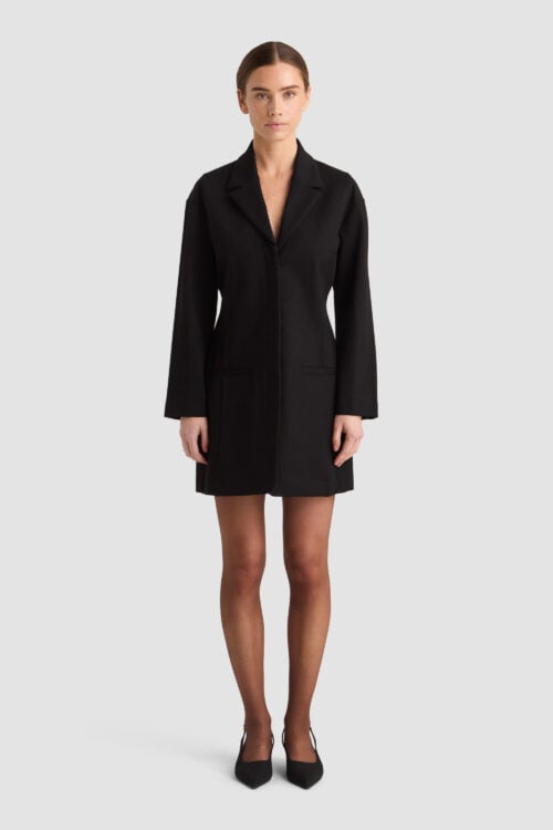 arvida blazer dress black ecovero