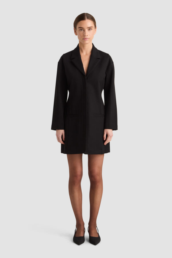 arvida blazer dress black ecovero