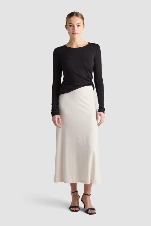 5103 Grace Skirt OYSTER sustainable tencel lyocell