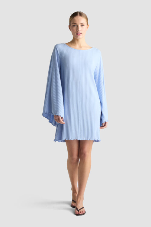 PHOEBE_DRESS_CLOUD sustainable rib tencel