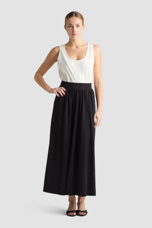 BONETTE_SKIRT_BLACK sustainable organic cotton