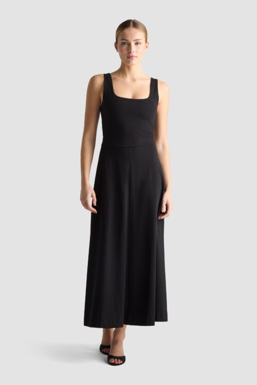 BABBA_DRESS_BLACK sustainable organic cotton