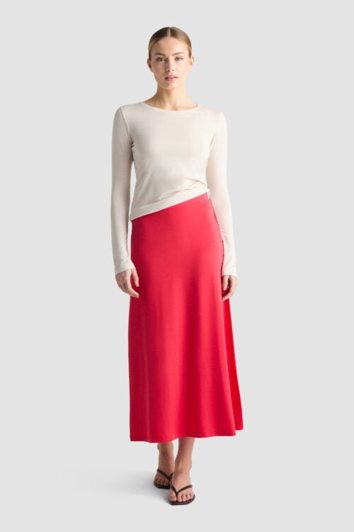 GRACE SKIRT RASPBERRY sustainable tencel