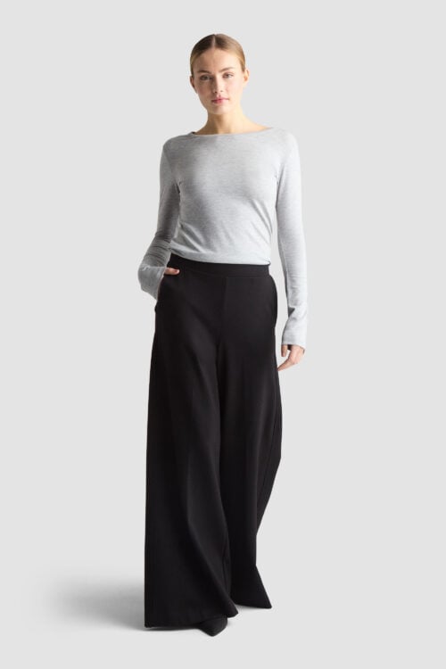 LUNA PANTS BLACK sustainable ecovero