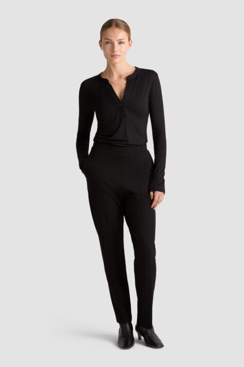 gaia popover black tencel sustainable