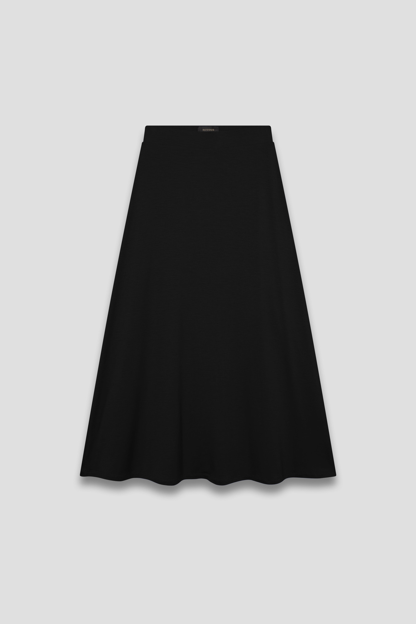 Grace Skirt - Black – front view laid flat