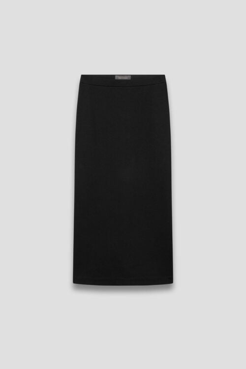 Lala Skirt - Black – front view laid flat