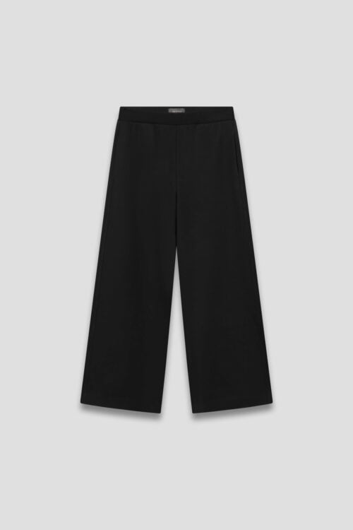Lottie Pants in Black – cropped wide-leg pants